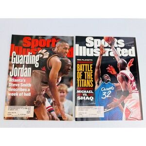 Sports Illustrated Magazine Lot of 2 Michael Jordan Shaquille Oneal 1997